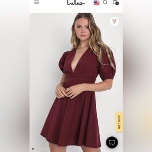 Puff sleeve skater dress-brand new!